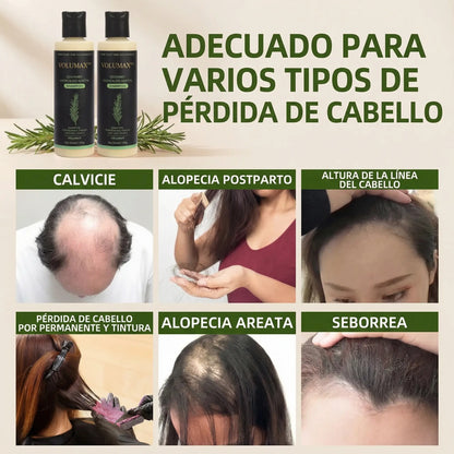 Volumax™ Shampoo con Queratina y Romero [Cabello Más Denso y Suave]