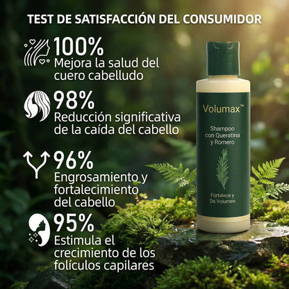 Volumax™ Shampoo con Queratina y Romero [Cabello Más Denso y Suave]