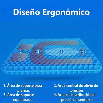 ErgoGel™ Cojín Ortopédico de Gel [Confort para la Columna y el Cóccix]